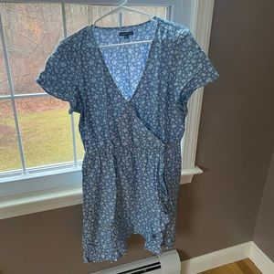 JCrew blue and white flowery dress